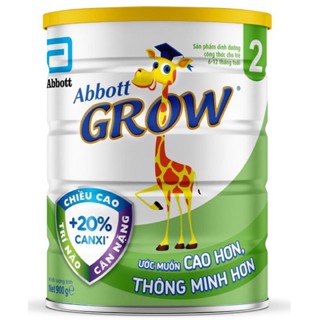 Lon sữa bột hươu cao cổ Abbott Grow 2 900g (HSD 11/25)