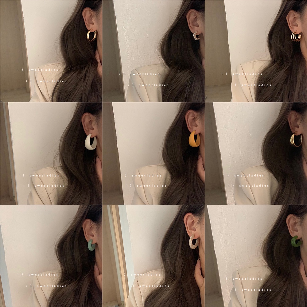 Set bông tai 17KM phong cách thời trang vintage cho nữ