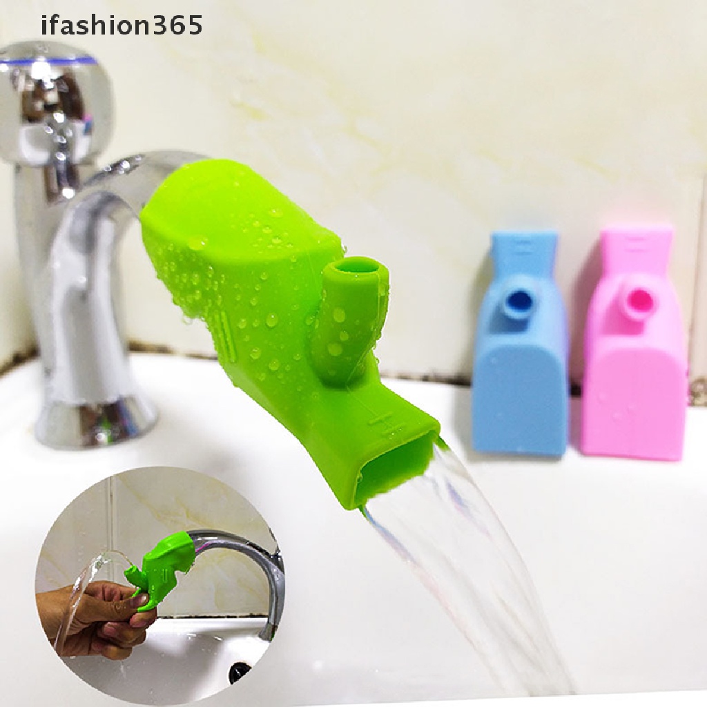 Dụng Cụ Nối Dài Vòi Nước Bằng Silicon Độ Co Giãn Cao Thời Trang ifashion365 Dành Cho Trẻ Em / Phòng Tắm