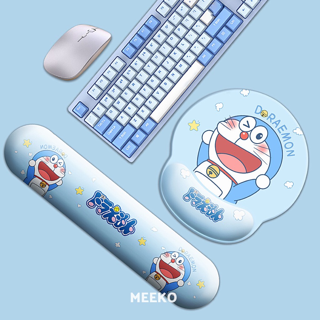 Combo lót chuột kèm kê tay mềm mại Mezy Mouse MEEKO