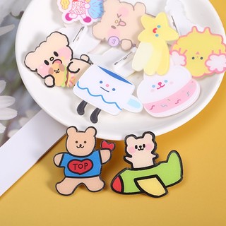 Trâm cài áo hình gấu / thỏ dễ thương