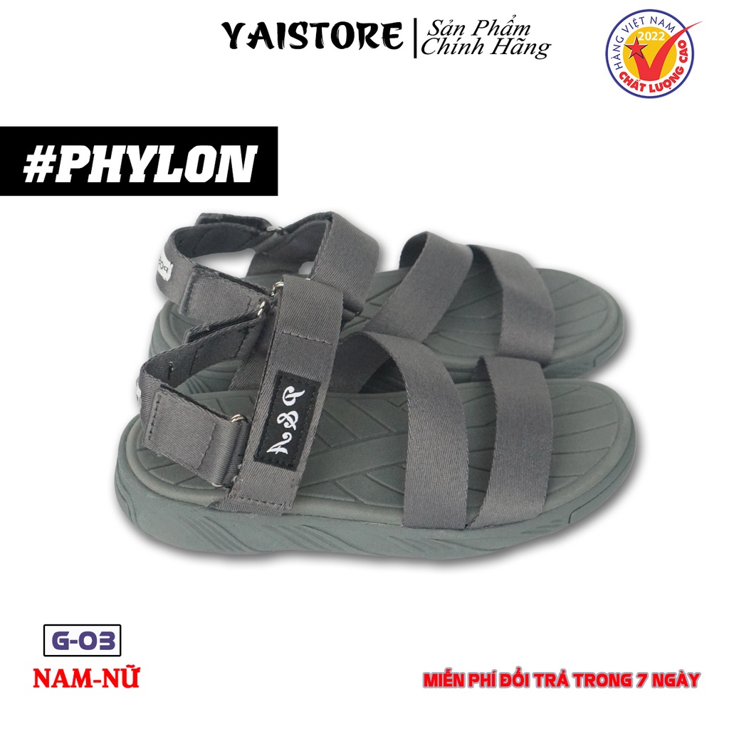 Giày Sandal Nam Nữ G03 Quai Dù Đế Êm Thời Trang - YAI STORE