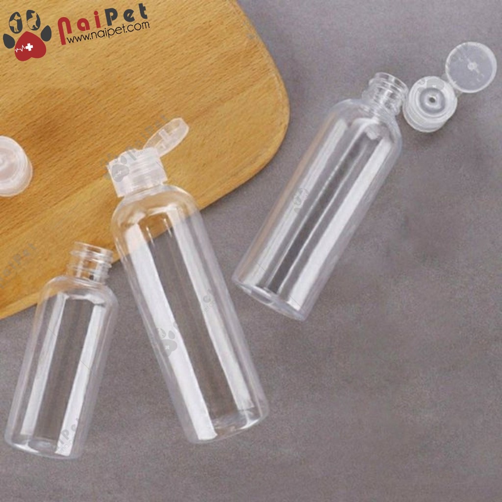 Chai Nhựa Nắp Bật Chai Chiết Mỹ Phẩm Dung Dịch Dạng Nước Dạng Gel Dạng Bột Tiện Dụng 100ml