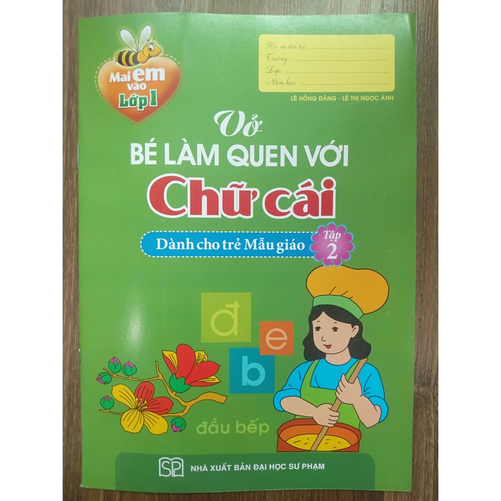 Sách - Mai em vào Lớp 1 - Vở bé làm quen với chữ cái ( 4 - 5 tuổi) (tập 1 + tập 2)