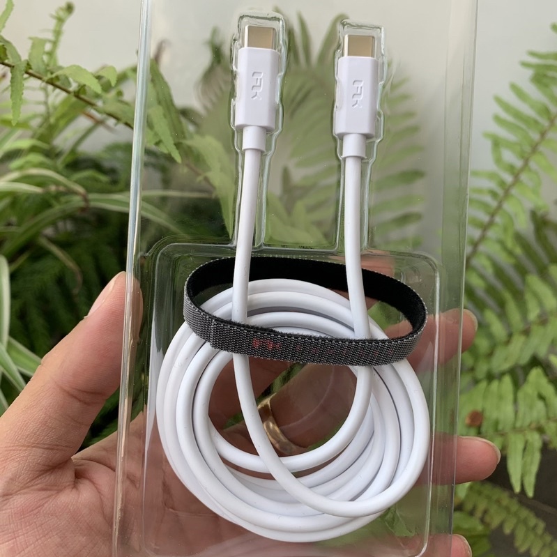 Cáp sạc nhanh Feeltek USB-C to USB-C 100W PD/ PPS chiều dài 2m