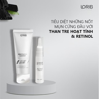 combo 1 Kem Mụn Lorib+ 1 sửa rửa mặt LoriB