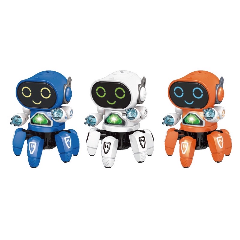 Hộp đồ chơi Robot BOT PIONEER 6 chân , có đèn và phát nhạc