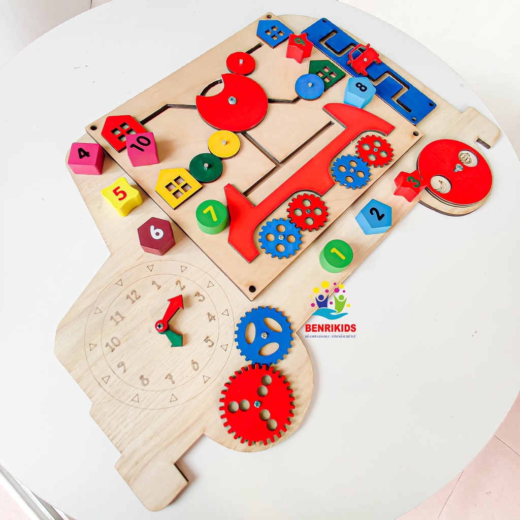 Đồ Chơi Giáo Dục, Bảng Bận Rộn Busy Board Mô Hình Ô Tô Cho Bé Học Các Kỹ Năng Cần Thiết Trong Đời Sống