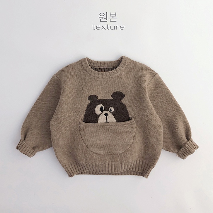 Áo Sweater Thu Đông Chui Đầu Mềm Mại Có Túi Lớn In Họa Tiết Hoạt Hình Nhật Bản Cho Bé Trai Và Gái