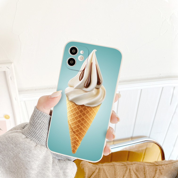 Ốp iphone Bing Chiling kẹo ngọt cạnh vuông BVC cho 6/6plus/6s/6splus/7/7plus/8/8plus/x/xrxs/11/12/13/pro/max/plus/promax