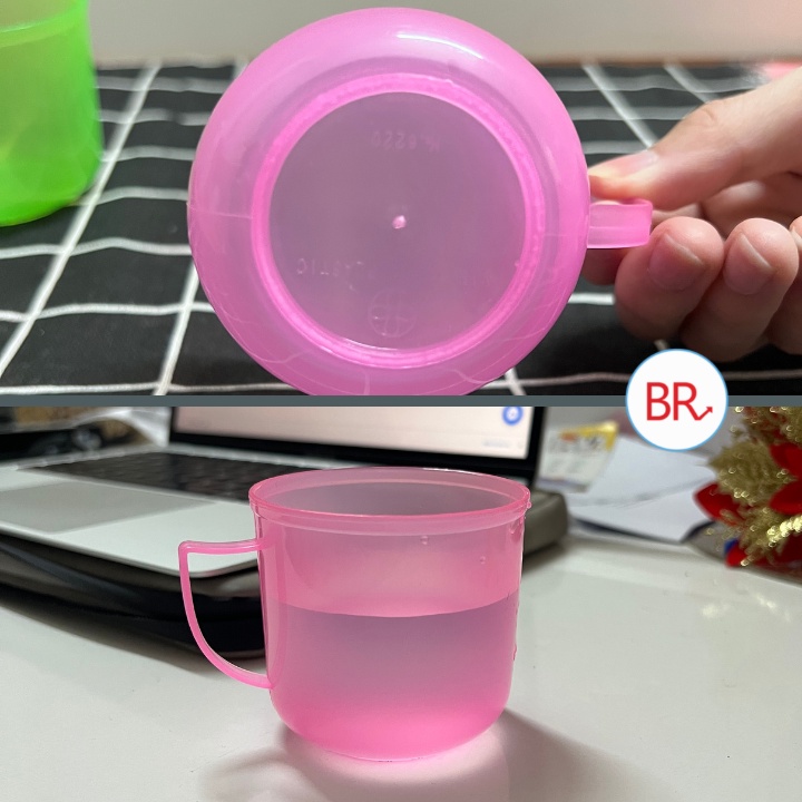 Cốc mai bé có quai cầm Việt Nhật 6220- Cốc nhựa uống nhở nhắn, xinh xắn phù hợp cho các bé 01763