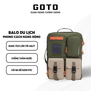 Balo du lịch thể thao nam nữ chống thấm nước chất liệu siêu bền nhiều ngăn tiện lợi - GOTO