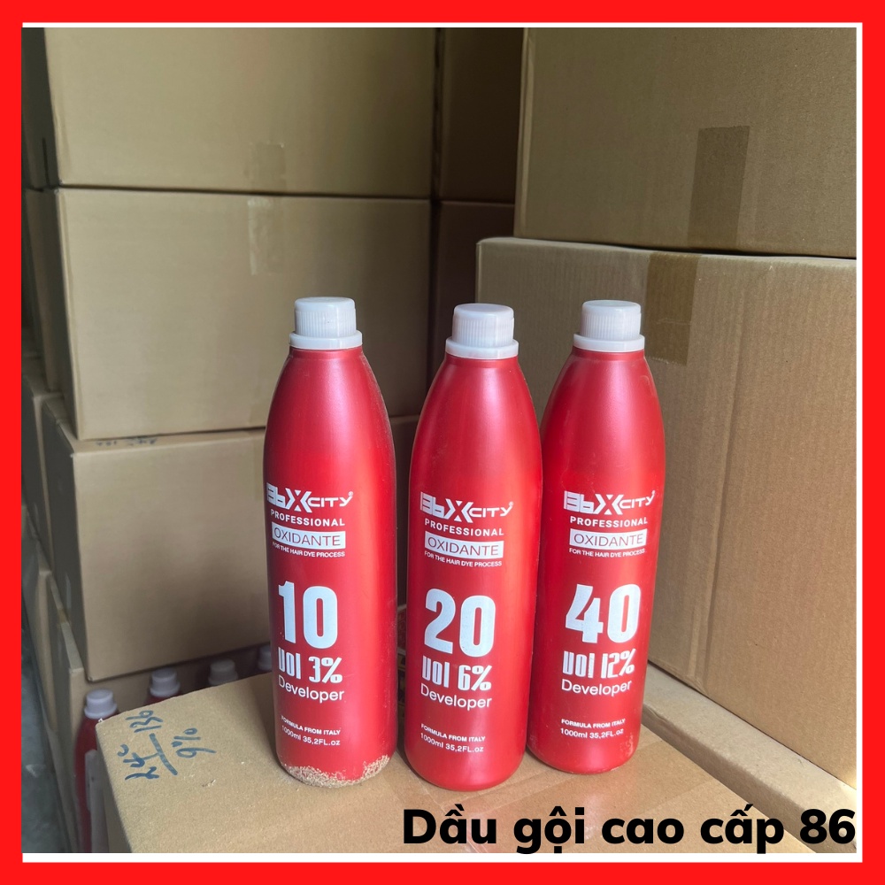 TRỢ NHUỘM OXYDYANT 3%, 6%,9%,12% 1000ml CHỐNG XÓT,KHÔNG KÍCH ỨNG DA, THƠM MÙI DỪA