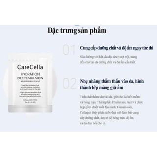 Sữa dưỡng CareCella Hydration Deep Emulsion (COMBO 10 GÓI 3ML)