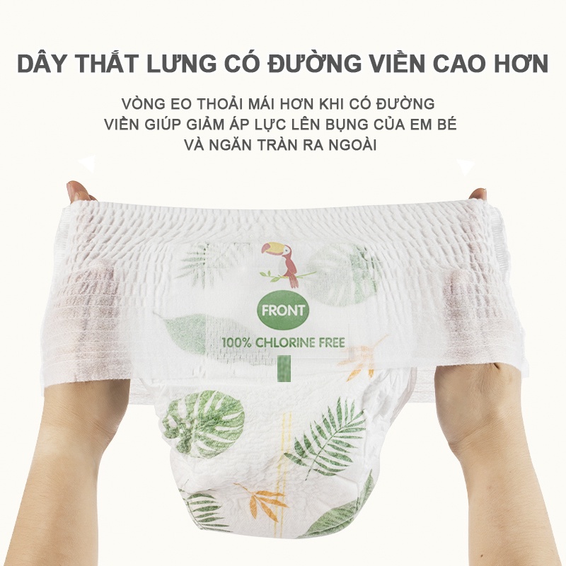 [Einmilk.ân ninh]Tả siêu mỏng xanh lá thấm hút 700ml nước thoáng khí Baby Diapers DIA210