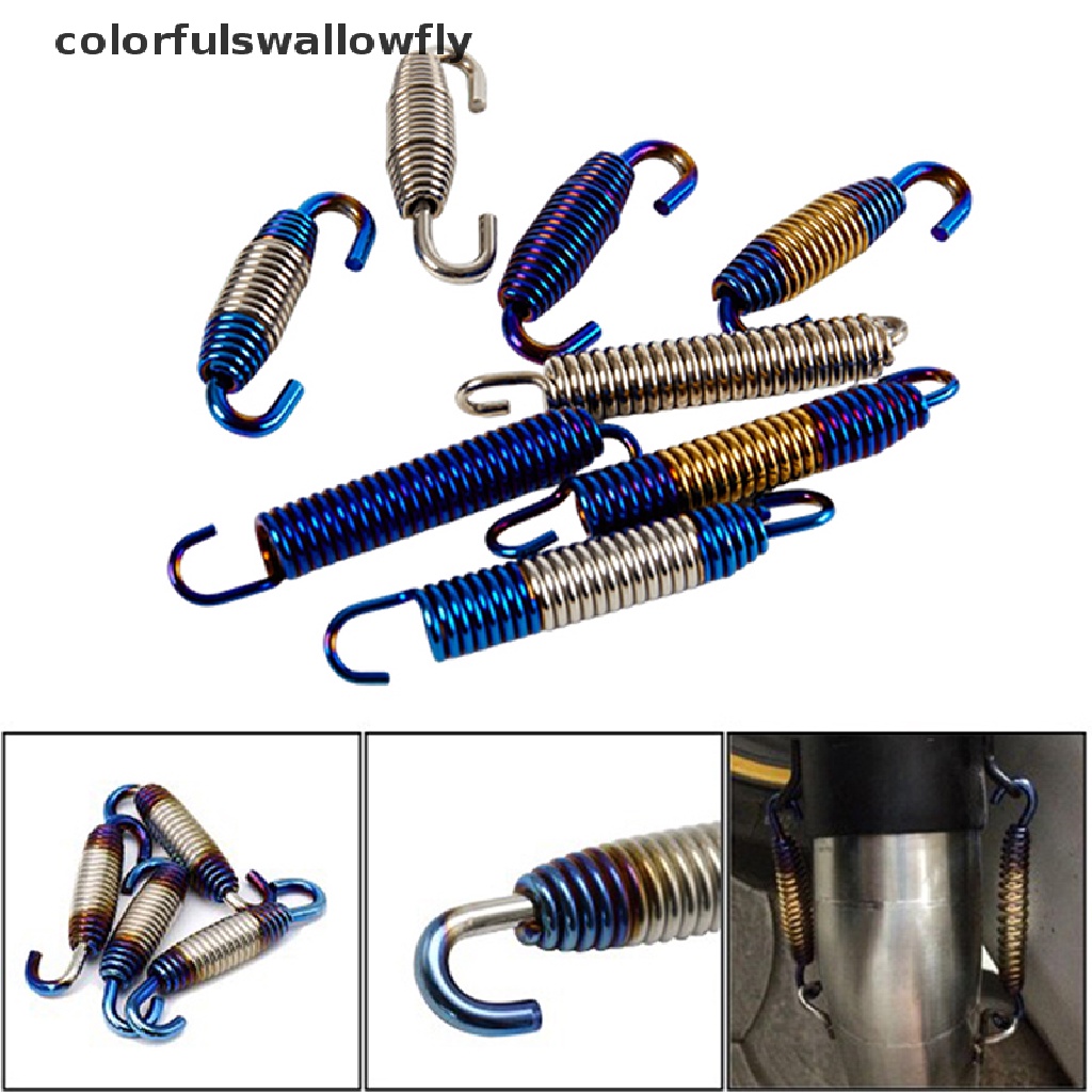 1 Móc Lò Xo Inox Nhiều Màu Gắn Ống Pô Xe Máy