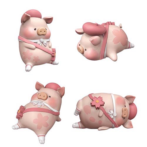 ★Hgtoys★ Bộ 52 Búp Bê Đồ Chơi Hình Hoa Anh Đào Heo LULU Pig Series Hoa Anh Đào Thời Trang Thích Hợp Làm Quà Tặng