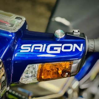 Tem logo sticker phản quang Sài Gòn racing dán trang trí xế yêu, tem chống thấm nước