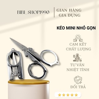 Kéo mini cắt tỉa lông mày tóc lông mũi - Kéo mini gấp gọn bỏ túi tiện lợi (KG01)