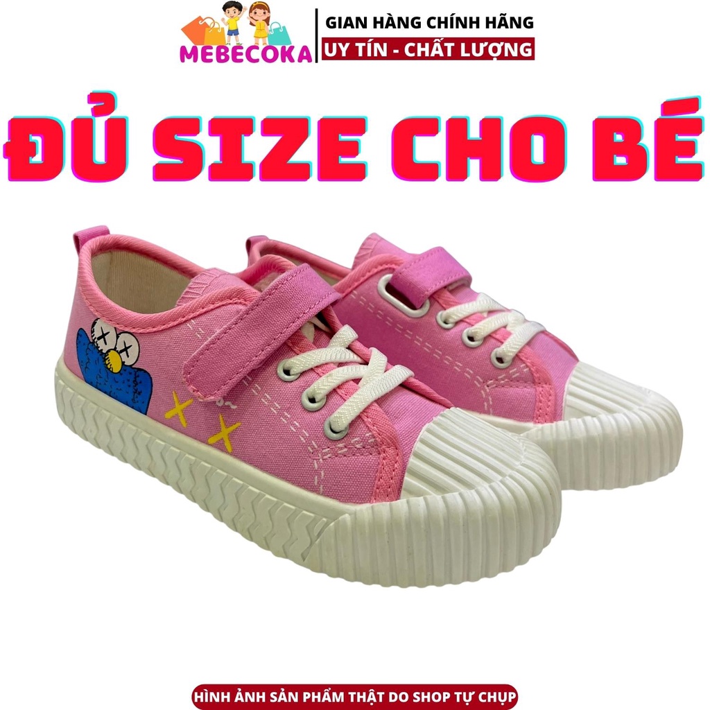 Giày thể thao quai khóa dán phong cách Hàn Quốc xinh xắn cho bé gái loại đẹp mbck