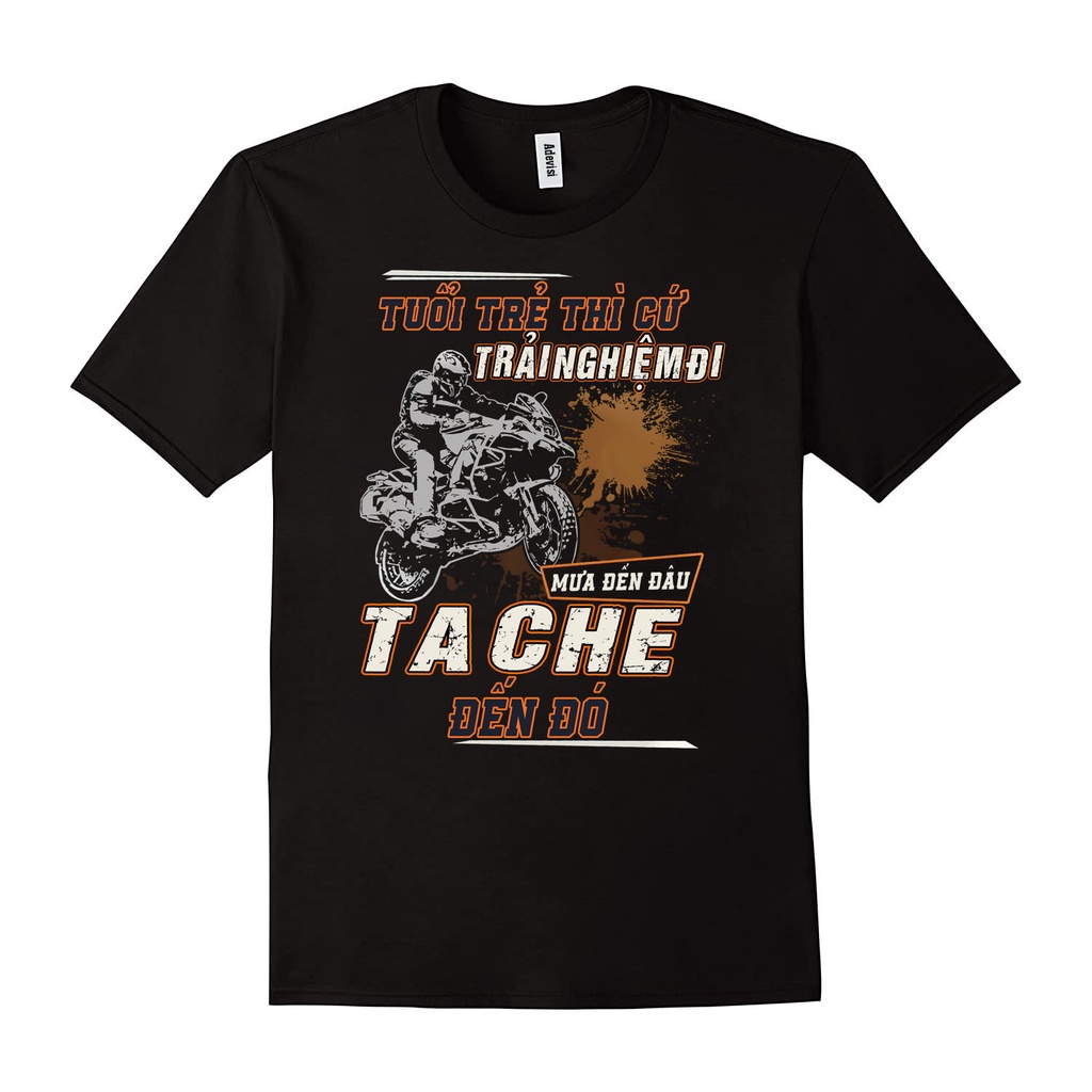 Áo thun Biker - Áo Thun Xe Máy - Áo thun nam racing boy - mẫu Biker xe độ, xe đua rcb - Mã LX-32