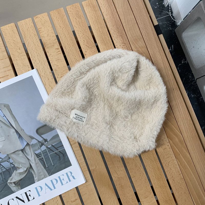 Bán Chạy#Mũ Trùm Đầu Phối Lông Dày Dặn Ấm Áp Dễ Thương Xinh Xắn Dành Cho Nữ