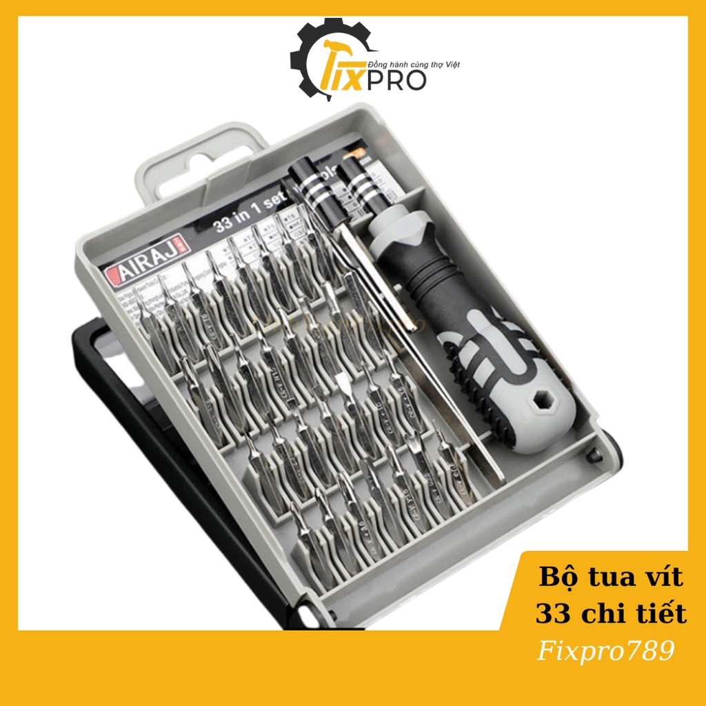 Bộ tua vít đa năng cao cấp Arrizo 33 chi tiết Dùng Sửa Chữa Điện Thoại,Tô vít đa năng Tiện Dụng