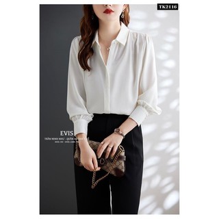 [EVIS.VN] Áo sơ mi công sở chất lụa sang chảnh TK2117