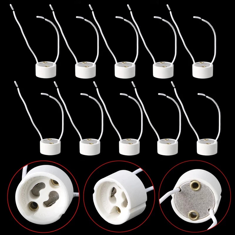 Đui sứ lắp bóng đèn led GU10