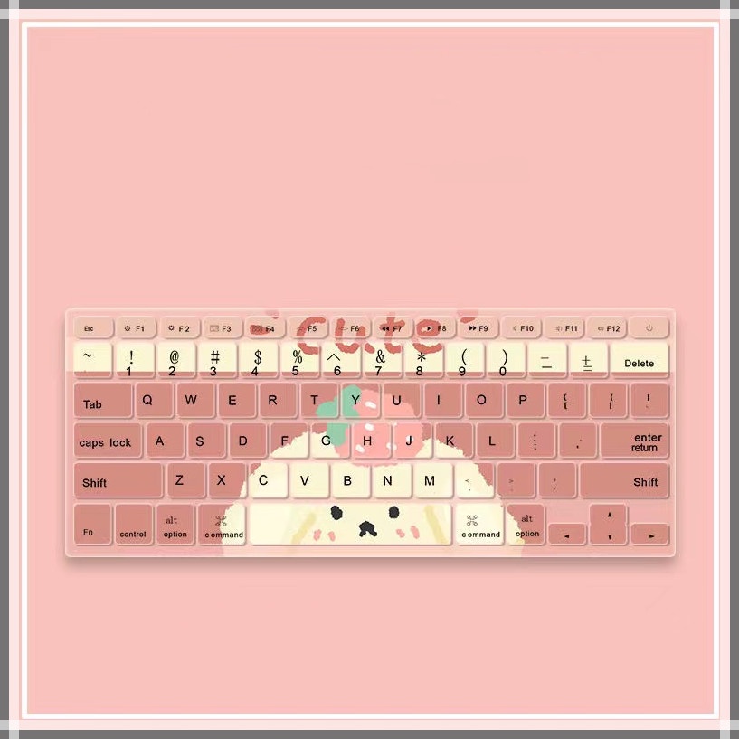 For MacBook Keyboard cover New Pro 2020Air13.3/A2179 A2337 New Macbook M2 Air 13.3 2018 Pro 13 touch bar A1932 A1466 Cartoon keyboard cover A1708