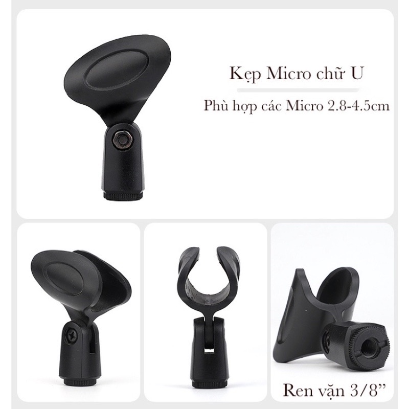 Đầu kẹp micro gắn chân micro và chân máy ảnh