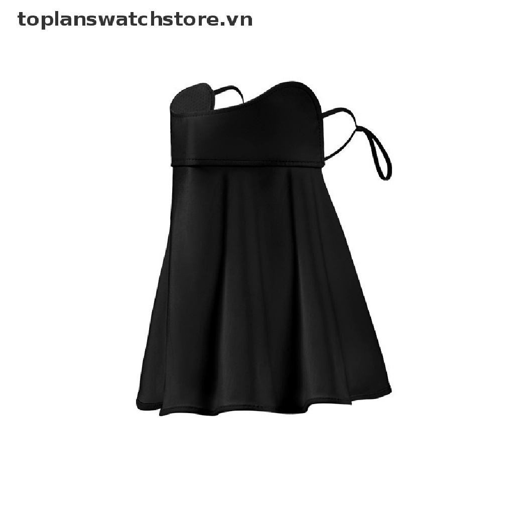 Khẩu Trang Lụa Lạnh Che Mặt Và Cổ Chống Tia UV Bảo Vệ Tai Khi Lái Xe Cho Nữ