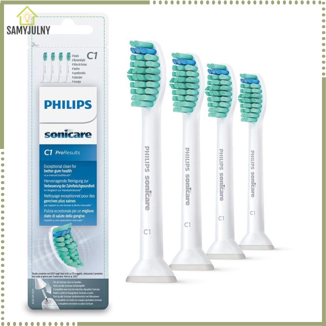 Set 4 Đầu Cọ Thay Thế Cho Máy Hút Bụi Philips Sonicare C2 Hx9023 / 65 C1