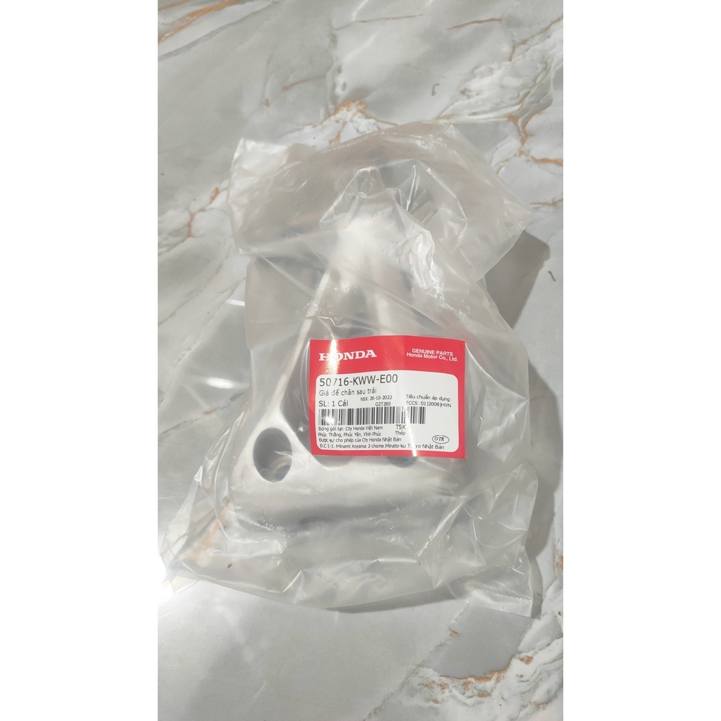 Giá để chân sau bên trái HONDA WAVE RS110, A110, Blade Số.