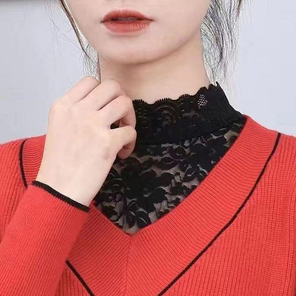 Cổ Áo Giả Họa Tiết Hoa Cổ Điển Thời Trang