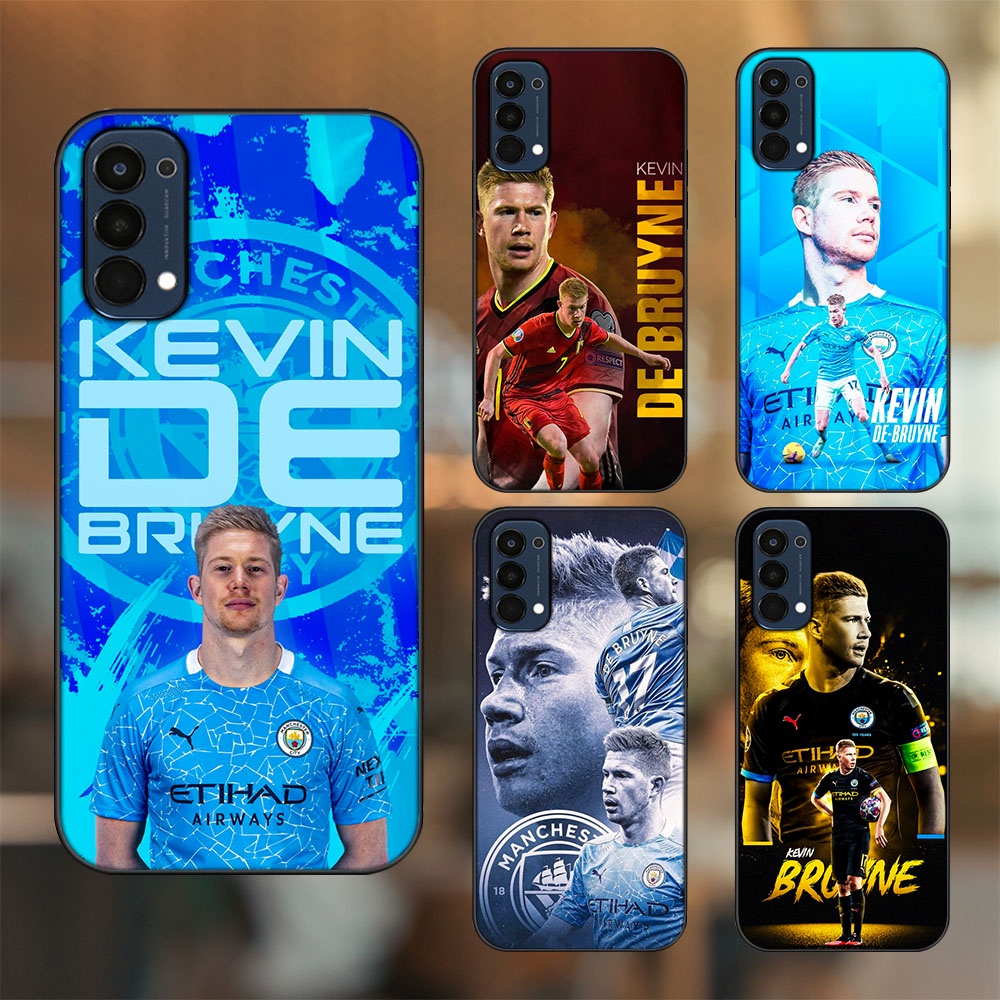 Ốp lưng Oppo Reno 4 viền đen in hình Kevin De Bruyne Manchester City MC