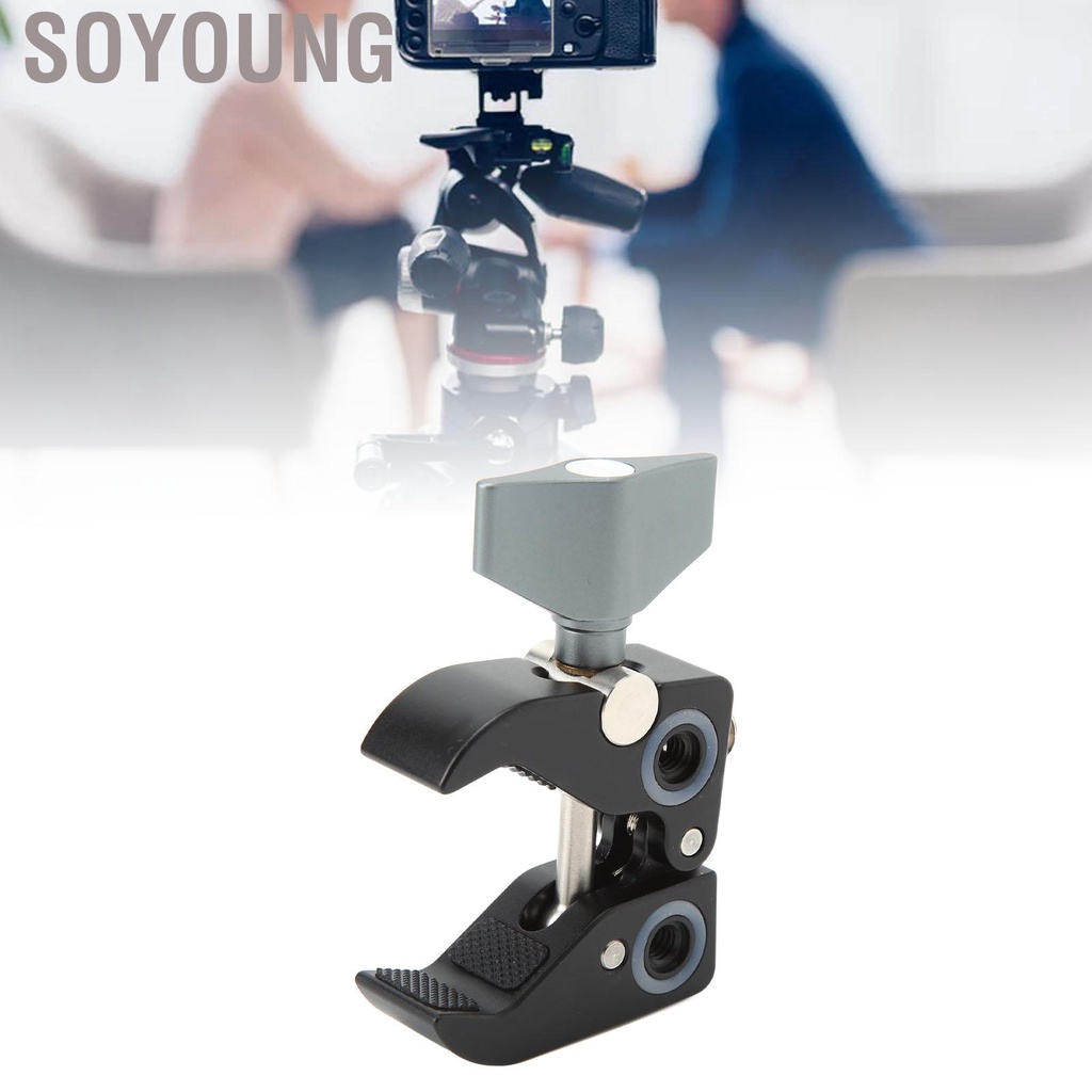 Soyoung Super Clamp Camera Mount Adapter Screw Hole Monitor LED Microphone ANA