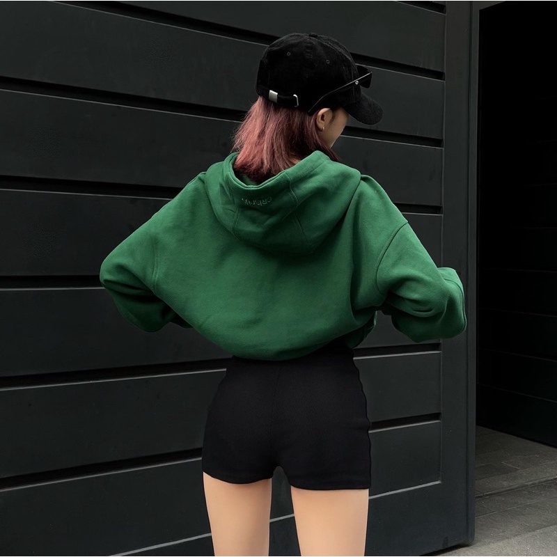 ÁO HOODIE LOGO XANH