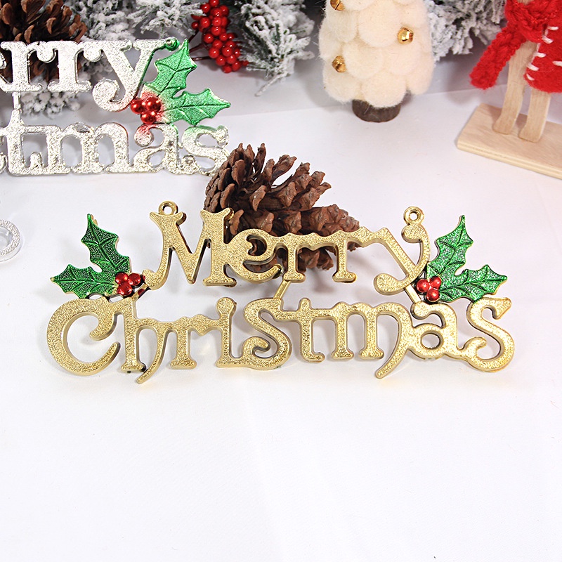 Phụ Kiện Chữ Merry Christmas Trang Trí Cây Thông Giáng Sinh 3D Kích ...