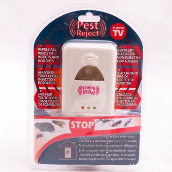 Thiết Bị Đuổi Côn Trùng Pest Reject - Máy Đuổi Chuột , Dán Bằng Sóng Âm