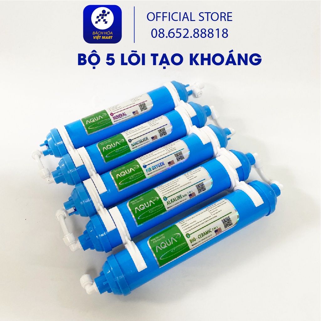 Bộ Lõi Tạo Khoáng AQUA 5 6 7 8 9 10 Chính Hãng Dùng Cho Các Dòng Máy Lọc Nước RO - NANO