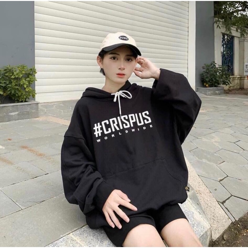 Áo hoodie Crispush mũ 2 lớp TH6