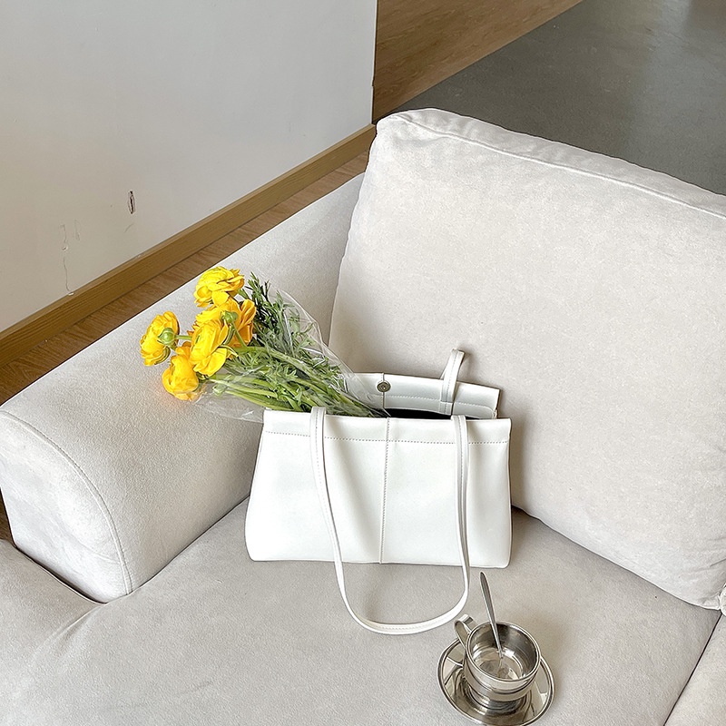 Túi Đeo Vai Sức Chứa Lớn Mềm Mại Phong Cách Hàn Quốc Đơn Giản Cho Nữ