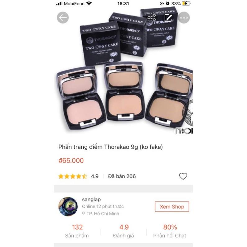 Phấn trang điểm Thorakao 9g