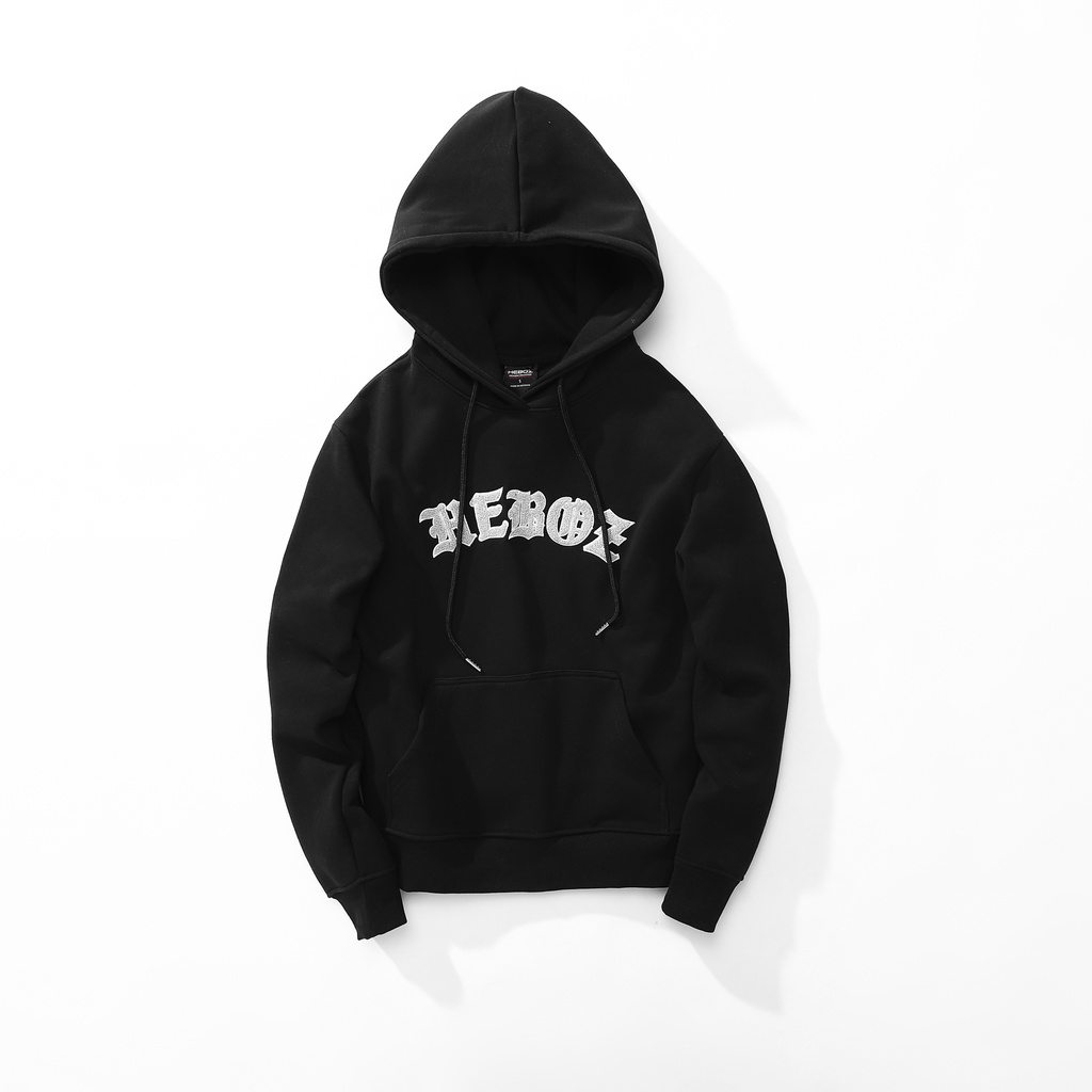 Áo hoodie nỉ bông cao cấp có logo thêu xù Heboz 4M - 00001295