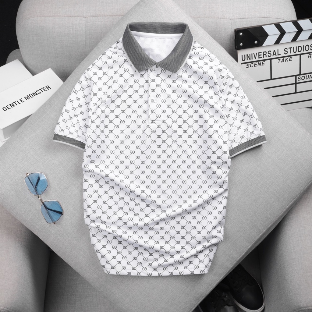 Áo thun nam hoạ tiết GC002 big size 3xl 90kg thoải mái, áo phông áo polo nam cotton cao cấp THE BASIC