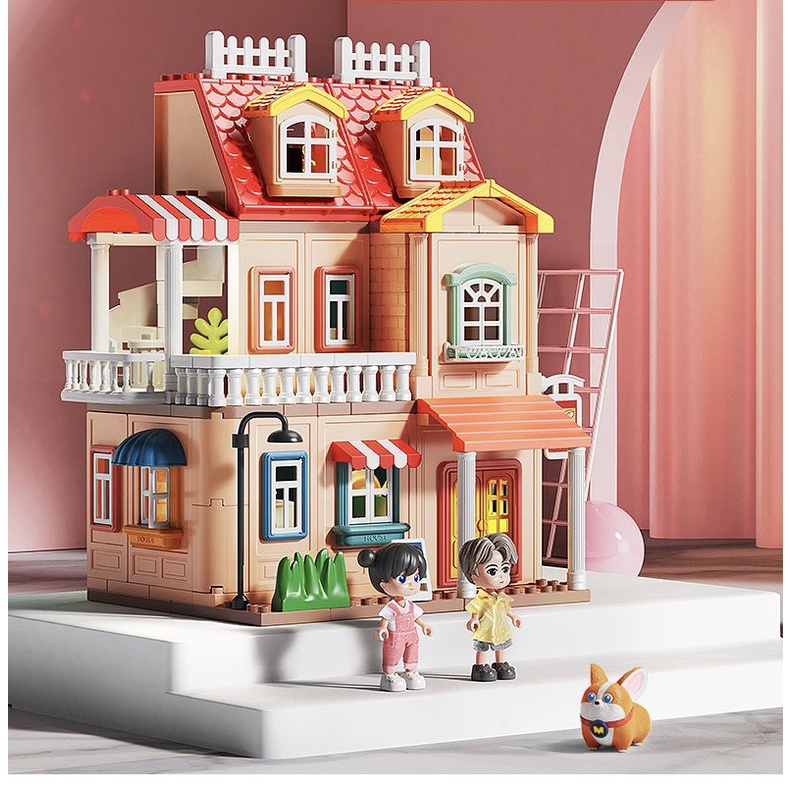 Ngôi Nhà Búp Bê 3 Tầng Feelo 2 mẫu