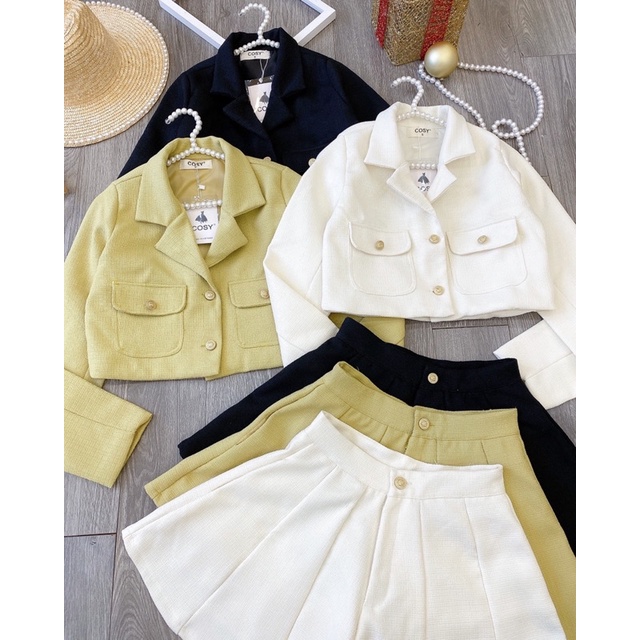 Sét Tay Dài Vest Quần Short