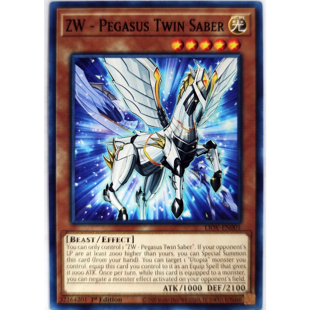 [Thẻ Yugioh] ZW - Pegasus Twin Saber |EN| Common
