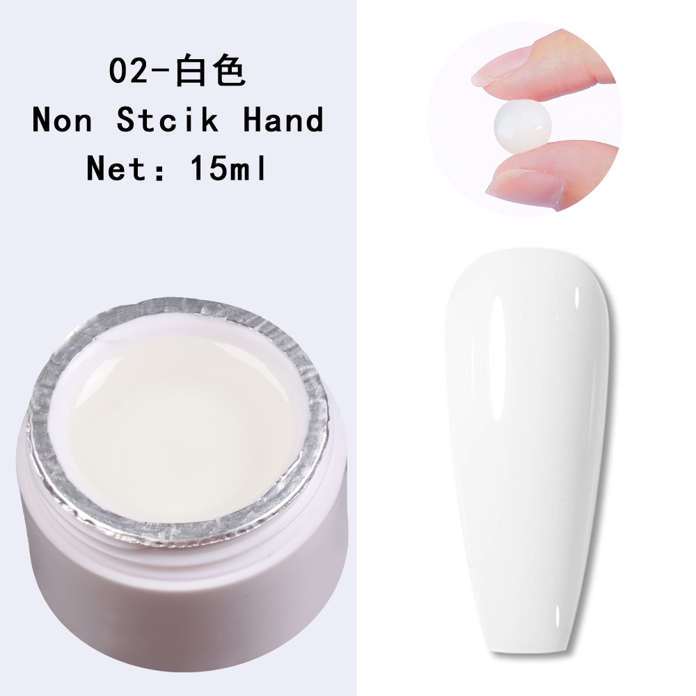 Gel Nối Dài Móng Tay 15ml Không Dính Màu Nude Hồng Trong Suốt DIY